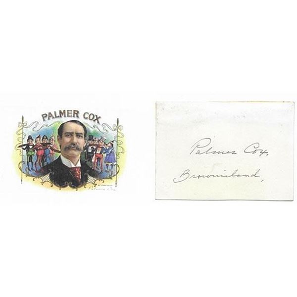 The Brownies Cartoonist Palmer Cox Signature Cut