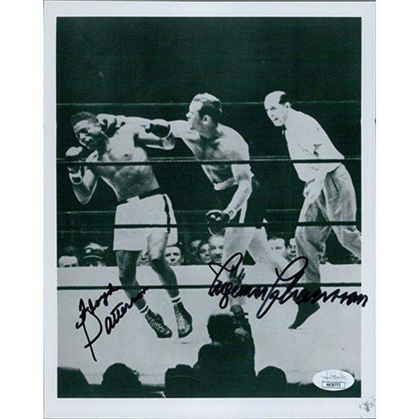 Floyd Patterson and Ingemar Johansson Signed 8x10 Glossy Photo