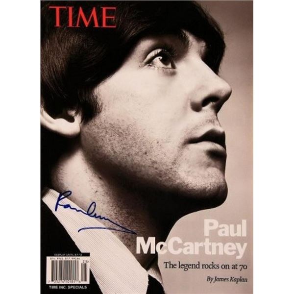 Paul McCartney signed Time Magazine