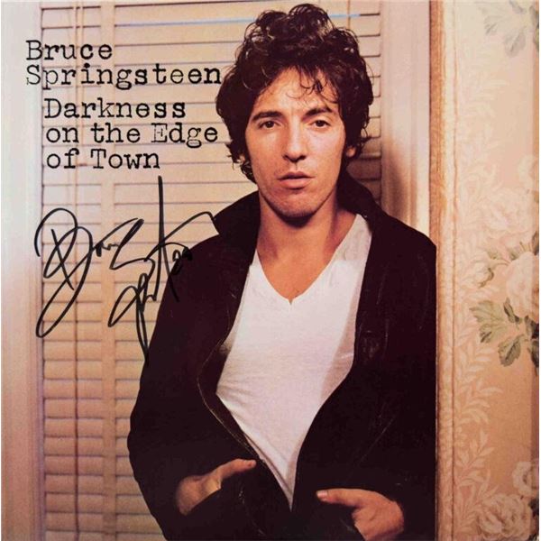 Bruce Springsteen signed Darkness On The Edge Of Town album