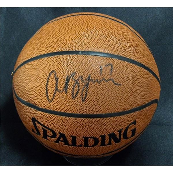 Los Angeles Lakers Andrew Bynum Signed Spalding Indoor/Outdoor Basketball JSA Authenticated