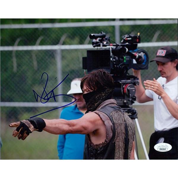 The Walking Dead Norman Reedus Signed 8x10 Matte Photo JSA Authenticated
