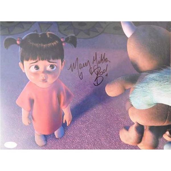 Monsters, Inc. Boo Mary Gibbs Signed 11x14 Matte Photo JSA Authenticated