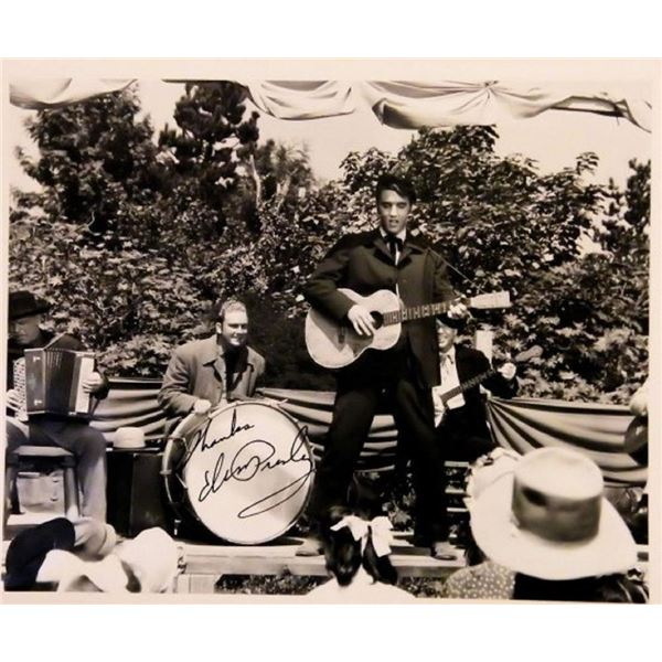 Elvis Presley signed promo photo