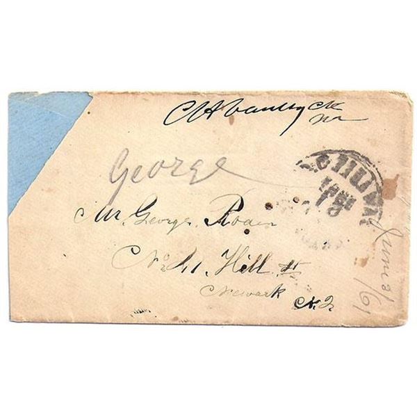 Union Officer C.H. Vanwyck Signed Civil War Cover
