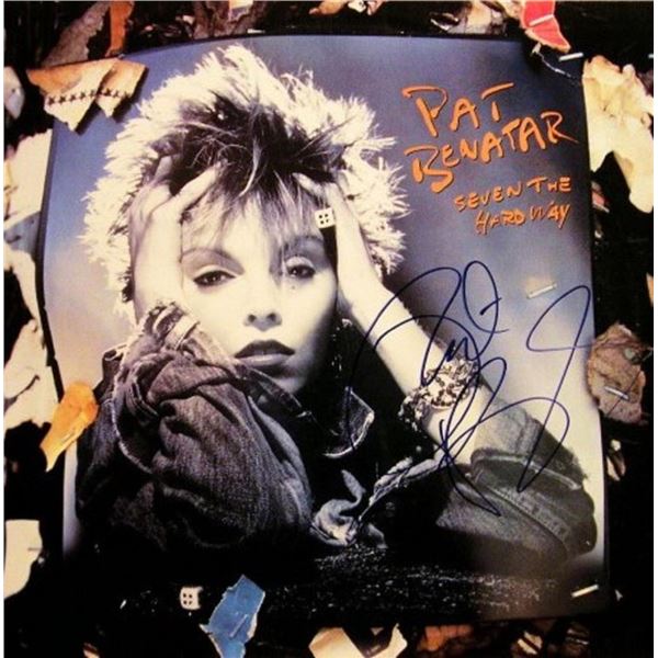 Pat Benatar signed Seven the Hard Way album