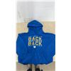 Image 11 : Winnipeg Blue Bombers Warm-Up Used By Tanner Cadwallader. Autographed, Men's XL & Military Snap