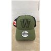 Image 2 : Winnipeg Blue Bombers Warm-Up Used By Tanner Cadwallader. Autographed, Men's XL & Military Snap