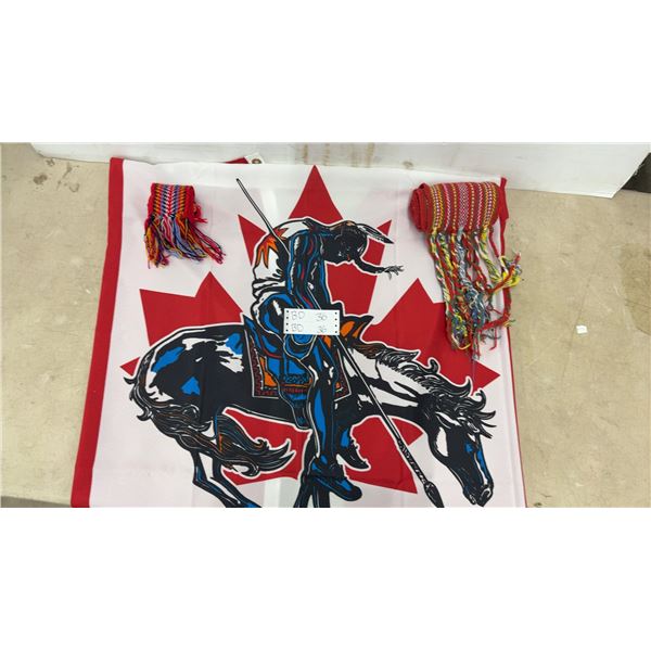 First Nations Canadian Flag, 2 Métis Sashes