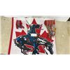 Image 1 : First Nations Canadian Flag, 2 Métis Sashes