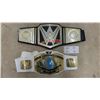 Image 1 : 2 Vintage WWE Heavy Weight Championship Wrestling Belts by Mattel 2014