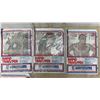 Image 2 : Vintage AWA Wrestling Iron-On Transfers in Original Bags: Anore the Giant, Ric Flair, Mad Dog, AWA