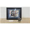Image 1 : Winnipeg Jets Mark Scheifele Signed Puck and Ondrej, Pavelec Autographed Framed Photo With COA