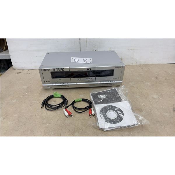 Cassette Tape Player to Computer MP3 Converter, Ion Tape 2 PC Has All Software and Cords