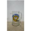 Image 6 : Winnipeg Blue Bombers Lot: Large Foam Finger, Vintage Metal License Plate, Mug, Full Size Flag