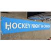 Image 1 : HUGE! Vintage Hockey Night In Canada Vinyl Banner, over 15 ft Long. Movie Prop for Don Cherry Movie