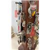 Image 4 : Seagull Pewter Wooden Rotating Keychain Display Rack with Assorted Keychains and More