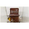 Image 6 : Seagull Pewter Wooden Rotating Keychain Display Rack with Assorted Keychains and More