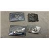 Image 3 : Collection of Western Belt Buckles Including Hesston National Finals Rodeo and More