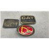 Image 2 : Collection of Seven Vintage Advertising Belt Buckles, CAT, Mac Tools, MacDon, and More