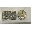 Image 3 : Collection of Seven Vintage Advertising Belt Buckles, CAT, Mac Tools, MacDon, and More