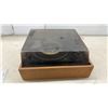 Image 5 : Dual 1219 Automatic Turntable with Walnut Base and Dust Cover, Missing Rod on Turntable