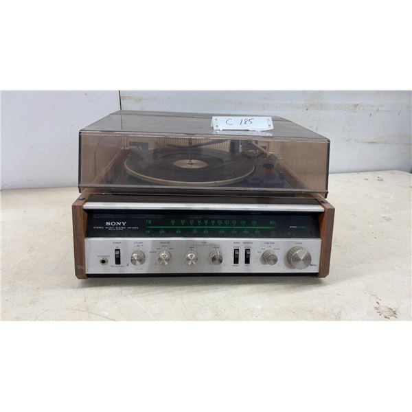 Sony HP-210A Solid State Stereo Music System with AM/FM Receiver and Turntable
