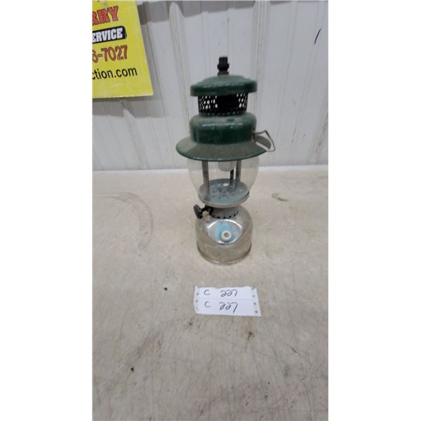 Coleman 242b Single-Mantle Pressurized Fuel Lantern with Green Ventilator