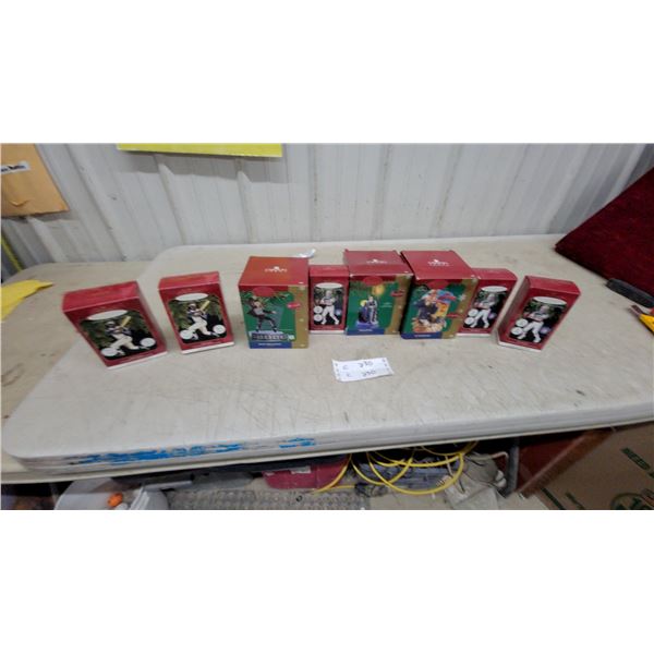 Hallmark Keepsake and Carlton Cards Christmas Ornaments, Football and John Wayne