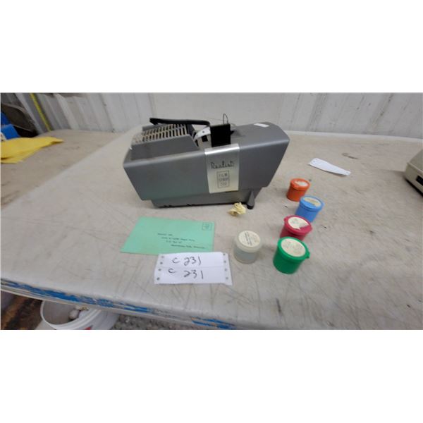 Realist Film Strip 200 Projector with Film Canisters and More