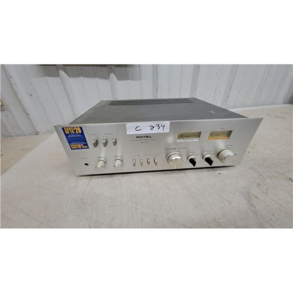 Rotel RA-713 Integrated Stereo Amplifier with Dual Power Output Meters