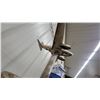 Image 5 : Vintage Chrome DC-3 Airplane Figural Ashtray Stand with Marble Accent