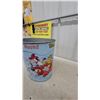 Image 5 : Quick Draw McGraw and T.V. Friends Vintage Hanna-Barbera Tin Garbage Pail, 1950s-1960s
