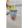 Image 6 : Quick Draw McGraw and T.V. Friends Vintage Hanna-Barbera Tin Garbage Pail, 1950s-1960s