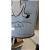 Image 7 : Quick Draw McGraw and T.V. Friends Vintage Hanna-Barbera Tin Garbage Pail, 1950s-1960s