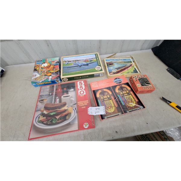Garfield 200-Piece Jigsaw Puzzle, Cobble Hill 1000-Piece Airplane Puzzle, and More