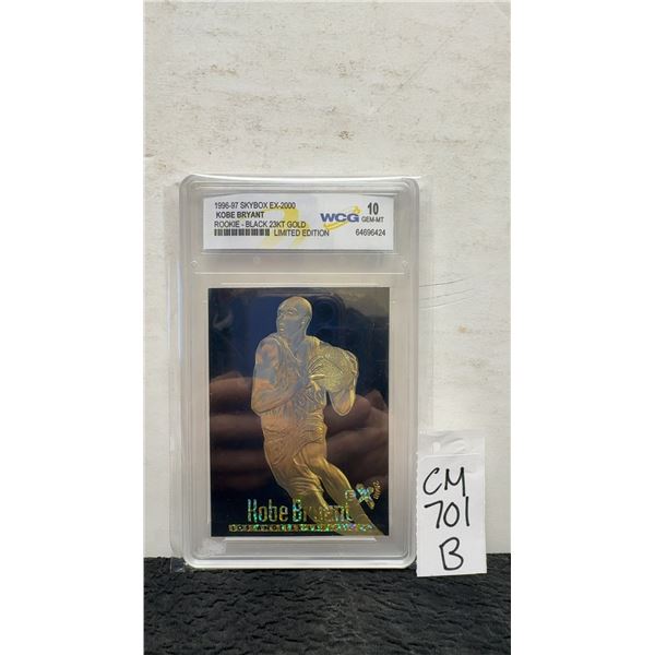 Graded Kobe Bryant Rookie - Black 23KT Gold