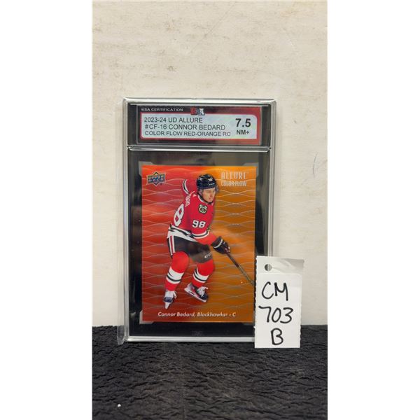Graded Connor Bédard Rookie Card