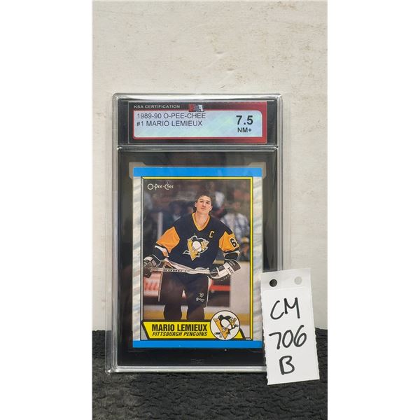 Graded Mario Lemieux Pittsburgh Penguins Card