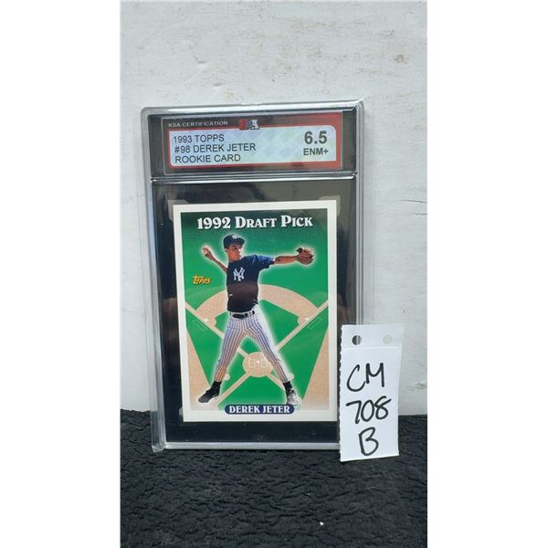 Graded Derek Jeter Rookie New York Yankees Card