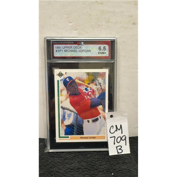 Graded Michael Jordan Rookie SPI Baseball Card