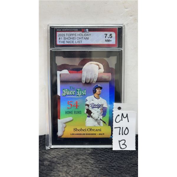 Graded Shohei Ohtani LA DodgersBaseball Card