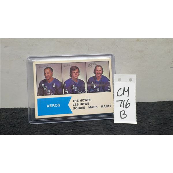 The Howes 1974-75 WHA Card