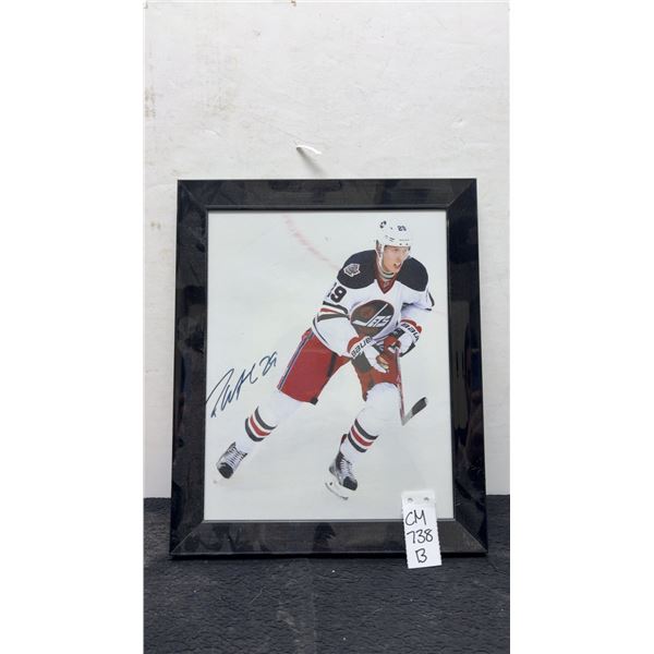 Signed 8 x 10" Framed Patrick Laine Winnipeg Jets Photo