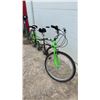 Image 2 : Northwoods Dual Drive 18-Speed Tandem Bicycle, Black and Lime Green Frame