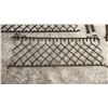 Image 2 : Vintage Wrought Iron Fence Sections with Decorative Scrollwork 69" 70" 36" and Finial Posts