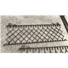 Image 4 : Vintage Wrought Iron Fence Sections with Decorative Scrollwork 69" 70" 36" and Finial Posts