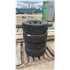 Image 1 : Set of Four Firestone Winterforce CV 235/65R16 Tires on 8-Lug Steel Rims
