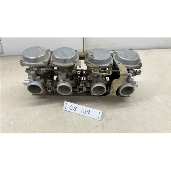 Mikuni Kogyo Co. Ltd. Japan Constant Velocity Carburetor Bank for Inline-Four Cylinder Yamaha