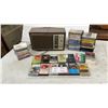 Image 1 : Realistic MTA-12 AM/FM Radio in Wood Cabinet with Country Cassette Tapes